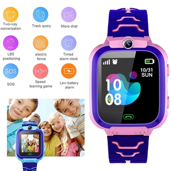 Vaikų Smart Žiūrėti SOS Telefoną, Laikrodį Smartwatch Vaikams Su Sim Kortele Foto Vandeniui IP67 Vaikams Dovanų, Skirtų 