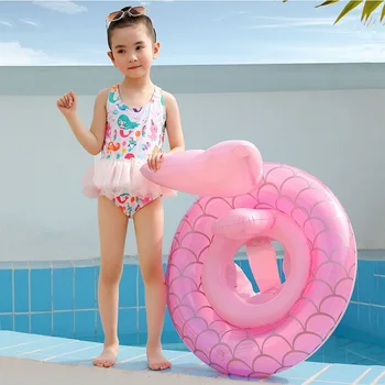 Vaikų Undinė Pripučiami Plaukimo Žiedas Floating Bed Plaukti Ratas Kūdikių Sėdynės Plaukimo Sėdynės, Vasaros Baseinas Šalis Žaislas