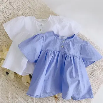 Vaikų vasaros drabužių doll marškinėliai 2021 nauja vaikų mažų vaikų drabužius trumparankoviai marškinėliai mergaičių marškinėliai P4236