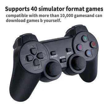Vaizdo Žaidimų Konsolę Su 2.4 G Bevielio Gamepads 10000+ Žaidimai Stick 4K HD Šeimos TV Žaidimas Konsolės PS1/SNES