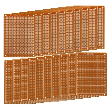 Vario Perfboard 20 VNT Popieriaus Composite PCB Plokštės (5 cm x 7 cm) Universalus Breadboard vienpusis Spausdintinės plokštės