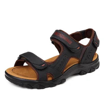 Vasaros lauko vyriški sandalai neslidus ponios sandalai poros žygiai sandalai unisex dizainerio odos sportinės basutės dydis 34-46