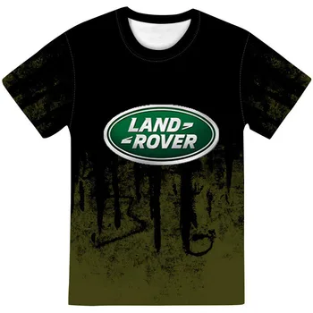 Vasaros marškinėliai Žmonių Įdomus 3D Land Rover 
