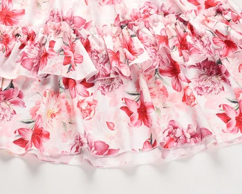 Vasaros Rankovių Raukiniai Gėlių Spausdinti Suknelė Moterims Bohemijos Trumpas Paplūdimio Atostogų Suknelė Ponios Linijos Šalies Vestidos 2021 Naujas
