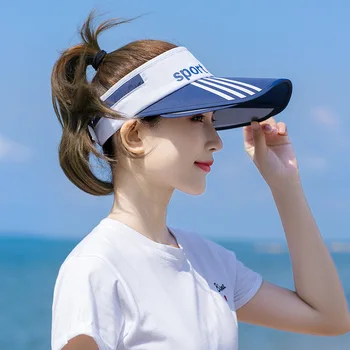 Vasaros sporto skydeliai moterų spausdinti saulės, skrybėlės moterims, platus kraštų paplūdimio skrybėlę UV apsauga moteriška kepurė