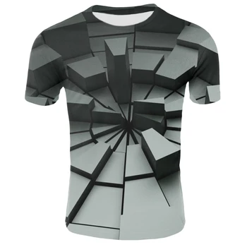 Vasaros vyriški marškinėliai trumpomis Rankovėmis T-shirt vyriški O-kaklo Viršų 3D Spausdinimo T-shirt