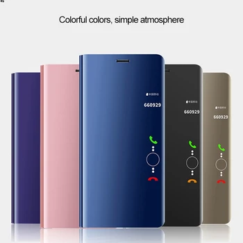 Veidrodis, Flip Case for Samsung Galaxy A10 A20 A20s A20e A30 A30s A40 A40s A50 A50s A60 A70 A80 A90 M10 M20 M30 M30s M40 Padengti