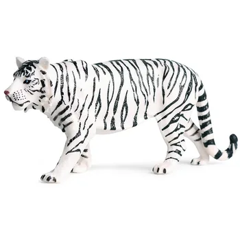Veiksmo ir Žaislai Laukinių Miškų Modeliavimas Gyvūnų Pasaulyje PVC Balta Sibiro Tigras Modelis Kolekcines Skaičius Vaikas, Dovana, Namų Deco