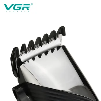 VGR Profesionali Plaukų Clipper Elektros Vyrų Plaukų Žoliapjovės Derliaus Plaukų stiliaus Šukuosena Mašina, 2M Laidą Kirpėjas 