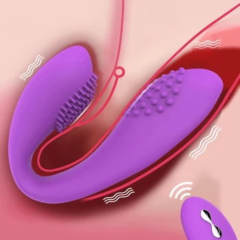 Vibracija Sekso Žaislas, Skirtas Suaugusiųjų Makšties Klitorį Stimuliuoja U Tipo Vibratorius Moterims Masturbator Belaidžio Nuotolinio valdymo Vibracijos Pora