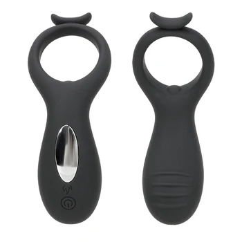 Vibruojantis Penio Žiedas Sekso žaisliukai Vyrams Vyrų Atidėti Ejakuliacija Vibratorius USB Įkrovimo Silikono Sekso Produktai 10 Rūšių Gaidys Žiedas
