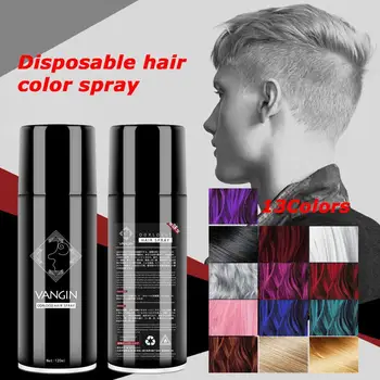 Vienkartiniai Plaukų Quick Spray Ilgalaikio Saugumo Vandeniui Dažų Plaukai Akimirksniu Mados Plaukų Spalva Balta, Violetinė Raudona Produktų M3W1