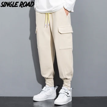 Vieno Eismo Mens Krovinių Kelnės Vyrams 2021 M. Vasaros Pusėje Kišenės Poilsiu Hip-Hop Japonijos Streetwear Kelnės Chaki Baggy Kelnės Vyrams