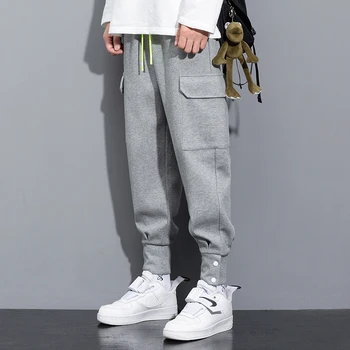 Vieno Eismo Mens Krovinių Kelnės Vyrams 2021 M. Vasaros Pusėje Kišenės Poilsiu Hip-Hop Japonijos Streetwear Kelnės Chaki Baggy Kelnės Vyrams