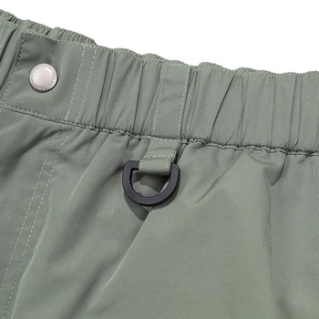 Vientisos Spalvos Multi-pocket Krovinių Šortai Vyrams Safari Stiliaus Vasaros Atsitiktinis trumpos Kelnės Prarasti Karinės Trumpas Pants Mens