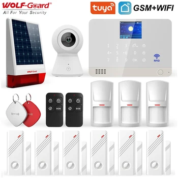 Vilkas-Guard Wifi, GSM LCD Namo Signalizacija, Apsaugos Sistemos TuYa APP Kontrolės 11 Kalbų 