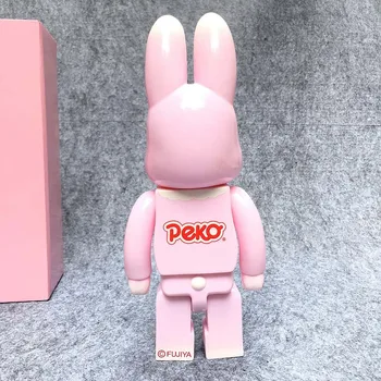 Vinilinė Lėlė 400% Bearbrick Būti@rbric Pink Rabbit Pieniškas Peka PVC Vinilo Meno Paveikslas Kolekcija Mados Medicom žaislas