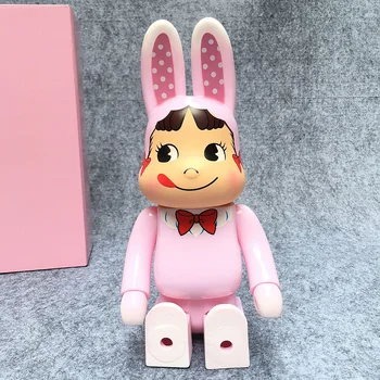 Vinilinė Lėlė 400% Bearbrick Būti@rbric Pink Rabbit Pieniškas Peka PVC Vinilo Meno Paveikslas Kolekcija Mados Medicom žaislas