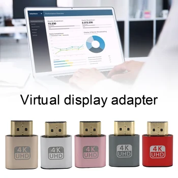 Virtualus Ekranas Adapteris, Suderinamas-HDMI DDC EDID Manekeno Plug Begalvis Dvasios Ekranas Emuliatorius Užraktas Plokštė HDMI Manekeno Apkrovos