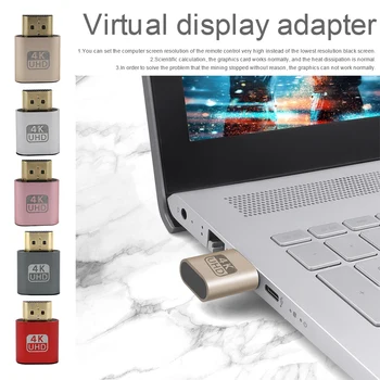 Virtualus Ekranas Adapteris, Suderinamas-HDMI DDC EDID Manekeno Plug Begalvis Dvasios Ekranas Emuliatorius Užraktas Plokštė HDMI Manekeno Apkrovos