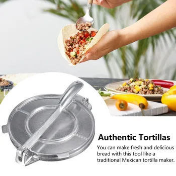Virtuvės Reikmenys 6.5 Colių Tortilla Maker Paspauskite Visos Sunkiųjų Restoranas Komercinės Aliuminio Tortilla Pyragas Maker 