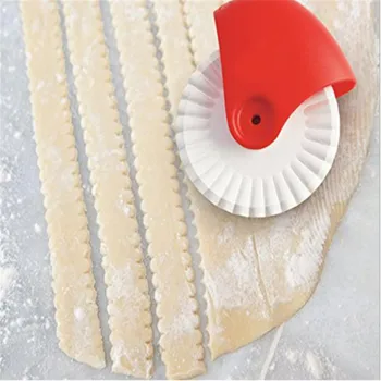 Virtuvės reikmenys makaronai pjovimo varantys garbanoti varantys vadovas makaronų cutter namų kepimo įrankis roller peiliu virtuvės mini -C