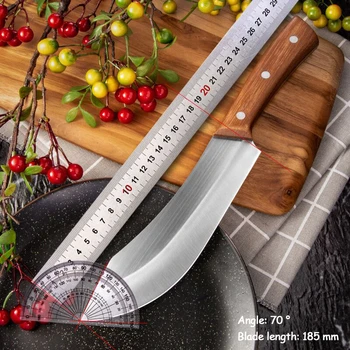 Virtuvės specialus mėsininkas-cutlass peilis virėjo skulptūra mėsos skinti peilis, kapojimo vištienos ir antienos pjaustymo dvigubai virtuvės peilis