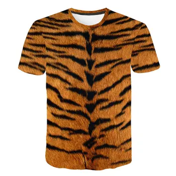 Visiškai Naujas Vilkas/Leopardas Spausdinti Tigras Marškinėliai Gyvūnų Marškinėlius 3D Print T-shirt Hip-Hop Tee Cool Berniukas ir Mergaitė Drabužių Naujas Vasaros Viršūnes