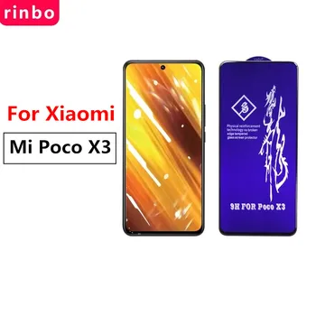 Visiškai Padengti Grūdinto Stiklo Xiaomi Pocophone F1 F2 Mi 10T 9T A2 Lite A3 Redmi 9 Pastaba 9S 8 Pro 