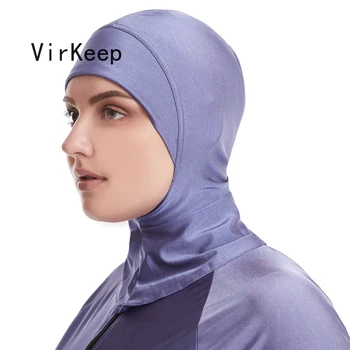 Visą Rankovės bikini komplektas plius dydis maudymosi kostiumėliai moterims musulmonų Nailono hijab Burkini Plaukimo maillot de bain femme musulmane VKDR2480
