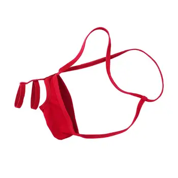 Vyrai Crotchless G-String Thong Bikini Trumpikės Vyras Bailys, apatinis Trikotažas Kvėpuojantis T-atgal Homme Žemas Augimas Sexy Kelnaitės Dirželius Kelnės