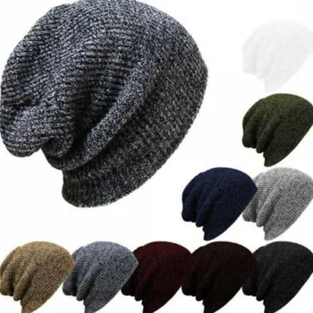 Vyrai Unisex Slidinėjimo Kumpinti Beanie Skrybėlių Žiemą Šiltas Riedlentės Beenie Prarasti Kepurės Naujas