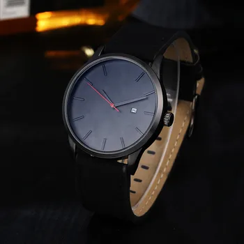 Vyriški Kvarcinis Laikrodis, Automatinis Šviesos Laikrodis Populiarus santūri Minimalistinė Odos Atspalvį Vyrų Vandeniui Mechaninė Žiūrėti