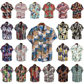 Vyriški plius dydis atsitiktinis marškinėliai 2021 m. vasarą naujų NORAS paplūdimio Havajų spausdinti trumparankoviai marškinėliai vyrams vasaros marškinėliai harajuku