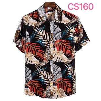 Vyriški plius dydis atsitiktinis marškinėliai 2021 m. vasarą naujų NORAS paplūdimio Havajų spausdinti trumparankoviai marškinėliai vyrams vasaros marškinėliai harajuku
