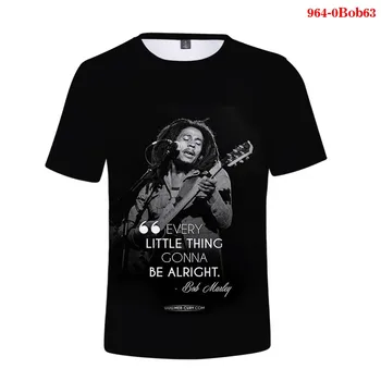 Vyriški T-shirt, Bob Marley Rock, Hip-Hop Marškinėliai Vyrams Vyrų Vasaros Plius Dydis Streetwear Atsitiktinis O-Kaklo Reggae Žvaigždė Bobas Marley T-Shirt
