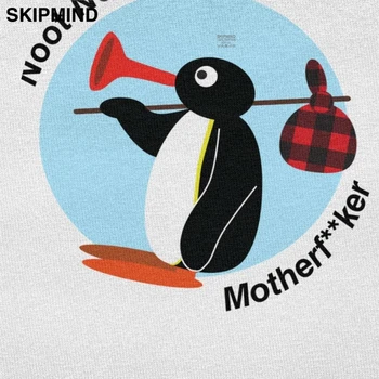 Vyrų Juokinga Noot Noot Pingu T Shirts Suaugusiųjų Trumpas Rankovėmis Apvalios kaklo Medvilnės marškinėliai Pinguin Meilužis Tee Viršūnes Vasaros Drabužių Dovana