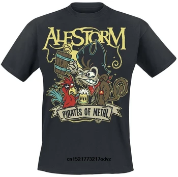 Vyrų Marškinėliai Piratų Alestorm Metalo Atsitiktinis Juoda Juokinga T-Shirt Suvenyrinius Marškinėlius Moterims