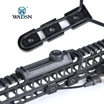 WADSN M-LOK Keymod WireGuide Sistema PEQ Slėgio jungiklio pad laidais Padegimas Mašina Pristato CNC Aliuminio Anodization 3PCS/Pak