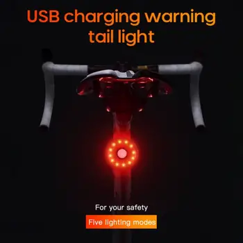 WasaFire Dviračių Uodegos Šviesos USB Įkrovimo Dviračio Galinis Žibintas Mini 