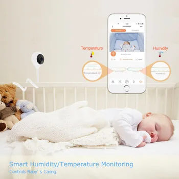 Wdskivi Aptikti Temperatūra ir Drėgmė 1080P Mini IP Kamera, Wireless WiFi, Apsaugos Stebėjimo Kameros Cloudedge app Kūdikio stebėjimo