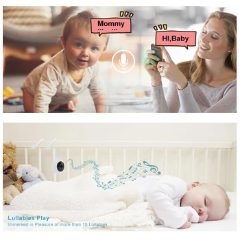 Wdskivi Aptikti Temperatūra ir Drėgmė 1080P Mini IP Kamera, Wireless WiFi, Apsaugos Stebėjimo Kameros Cloudedge app Kūdikio stebėjimo