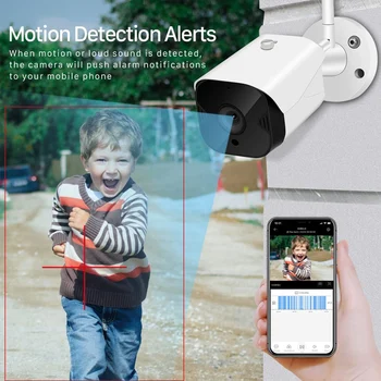 WIFI Kulka Zoom Fotoaparatas Debesys Saugojimo Pažangios Belaidės Stebėjimo Protingas Atkūrimo Sistema 1080P YCC365