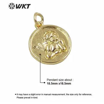 WT-MP190 didmeninė turas mažyčių aukso metalo angelas pakabukai pakabukas rankų papuošalai išvados dizaino dievas kampas pakabukas