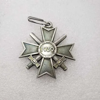 WW2 Vokietija 1939 Geležies Kryžiaus Medalis Ženklelis 2 Klasės su Kaspinu