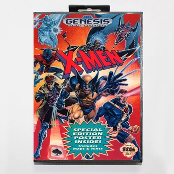 X-Men Pakuotėje Versija 16bit MD Žaidimo Kortelės Sega MegaDrive Sega Genesis Sistema