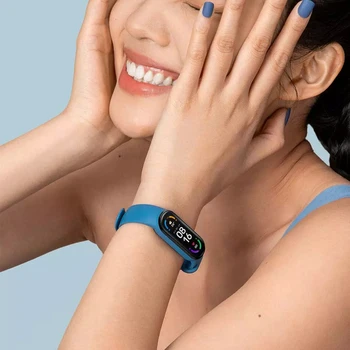 Xiaomi Mi Juosta 6 Smart Apyrankę Vyrų, Moterų 24H Širdies ritmo Fitneso Traker Spalvų AMOLED Ekraną, 