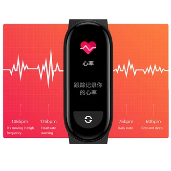 Xiaomi Mi Juosta 6 Smart Apyrankę Vyrų, Moterų 24H Širdies ritmo Fitneso Traker Spalvų AMOLED Ekraną, 