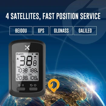 XOSS G+ Ant Dviračio Kompiuteris GPS Spidometras Už MTB Kelių Dviračių 1.8 Colio Belaidžiai Dviračių Ridos Su Cadence Skaitmeninis Chronometras
