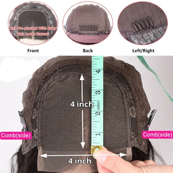 YUANMEI 30 Colių Nėriniai Priekiniai Žmogaus Plaukų perukai Brazilijos Tiesiai Nėriniai Priekiniai Perukai Moterims Prieš Nupeštos Nėrinių Priekinės Perukas Uždarymo Perukas